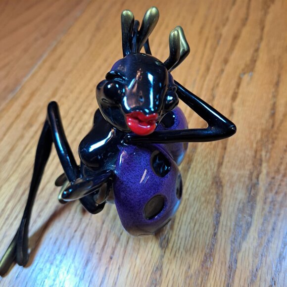 KITTY CRITTERS CARMEN LADYBUG PURPLE KITTY CANTRELL #8158 RETIRED - Picture 7 of 9